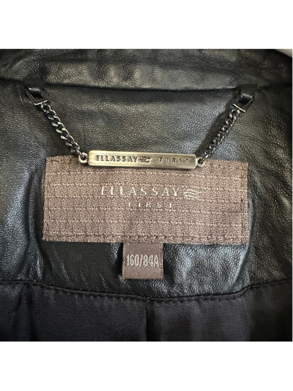 ELLASSAY FIRST Lambskin Leather Tweed BLACK Quilted MOTO Biker JACKET WOMENS M - Picture 11 of 13